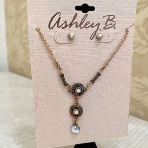 Set of Ashley B Earrings & Necklace